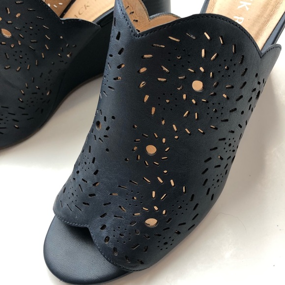 Jack Rodgers Ronnie Wedge Cork Slide Sandals 10 - Picture 5 of 12